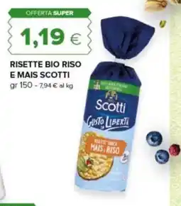 Oasi Risette bio riso e mais Scotti offerta