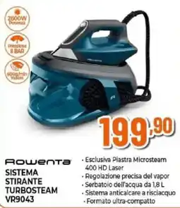 Expert Rowenta SISTEMA STIRANTE TURBOSTEAM VR9043 offerta