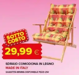 Oasi Sdraio comodona in legno offerta