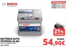Brico Io Bosch batteria auto potenza 44 ah offerta