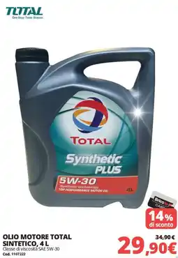 Brico Io Olio motore total sintetico offerta