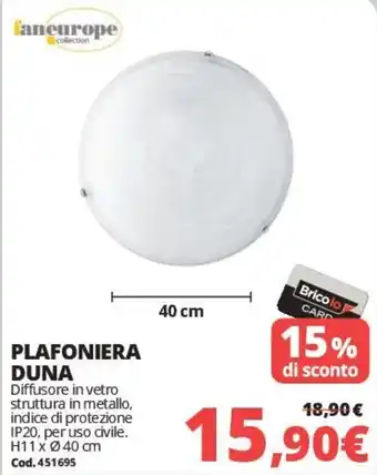 Plafoniera Duna
