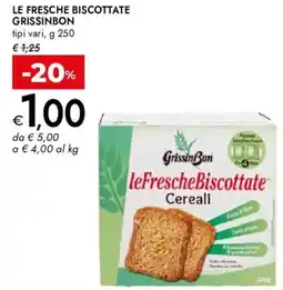 Bennet Le fresche biscottate GrissinBon offerta