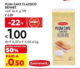 Bennet Plum cake classico Bennet offerta