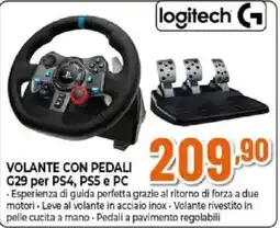 Expert Logitech G Volante con pedali G29 offerta