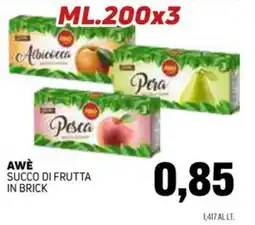 Emporio Amato AWÈ succo di frutta in brick offerta