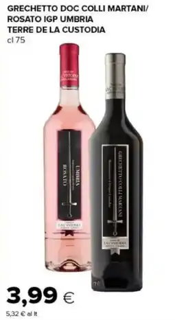 Oasi Grechetto Doc Colli Martani/ Rosato Igp Umbria Terre de la Custodia offerta