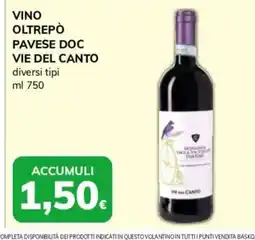 Basko Vino Oltrepò Pavese Doc Vie del Canto offerta