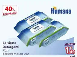 B di Bimbi Salviette Detergenti Humana offerta