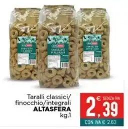 Altasfera Taralli classici/finocchio/integrali ALTASFERA offerta