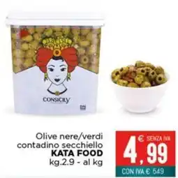 Altasfera Olive nere/verdi contadino secchiello Kata Food offerta