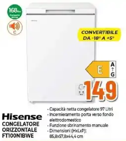 Expert Hisense congelatore orizzontale offerta