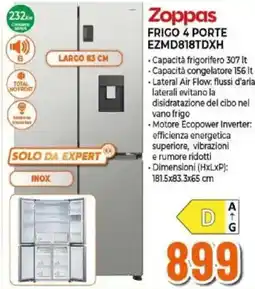Expert Zoppas frigo 4 porte offerta