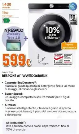 Expert Lavatrice BESPOKE AI offerta