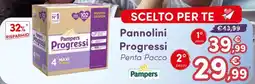 B di Bimbi Pampers Pannolini Progressi Penta Pacco offerta