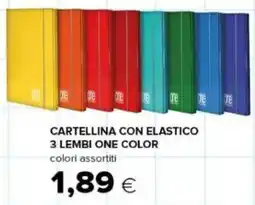 Oasi Cartellina con elastico 3 lembi One Color offerta