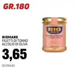 Emporio Amato Riomare filetti di tonno all'olio di oliva offerta