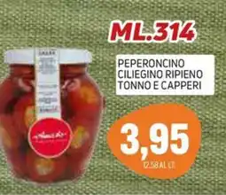 Emporio Amato Peperoncino ciliegino ripieno tonno e capperi offerta