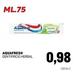 Emporio Amato Aquafresh dentifricio herbal offerta
