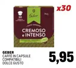 Emporio Amato Geber caffè in capsule compatibili dolce gusto offerta