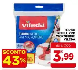 Gran mercato Turbo refill 2in1 microfibra Vileda offerta