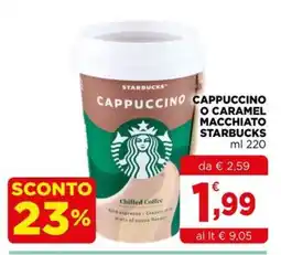 Gran mercato Cappuccino Starbucks offerta