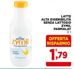 Gran mercato Latte alta digeribilità senza lattosio Zymil Parmalat offerta