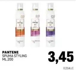 Emporio Amato Pantene spuma styling offerta
