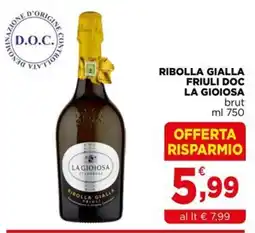 Gran mercato Ribolla gialla La Gioiosa offerta