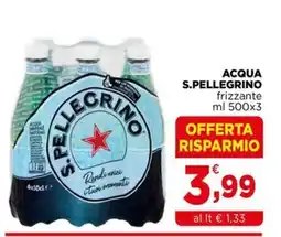 Gran mercato Acqua S.Pellegrino frizzante offerta
