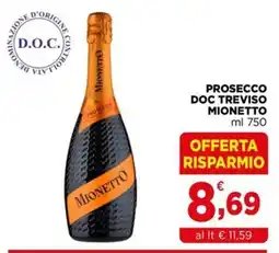 Gran mercato Prosecco Doc Treviso Mionetto offerta
