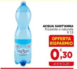 Gran mercato Acqua Sant'Anna frizzante o naturale offerta