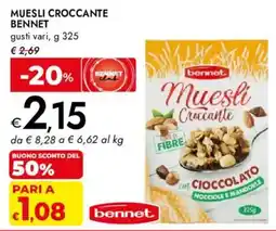 Bennet Muesli Croccante Bennet offerta