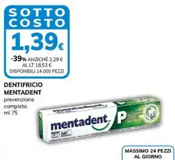 Basko Dentifricio Mentadent prevenzione completa offerta
