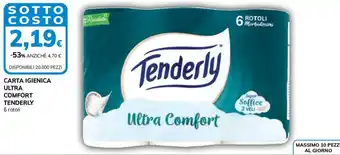 Carta igienica ultra comfort tenderly