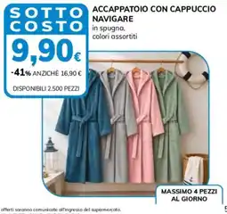 Basko Accappatoio con cappuccio Navigare offerta
