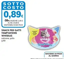 Basko Snack per gatti temptations whiskas offerta