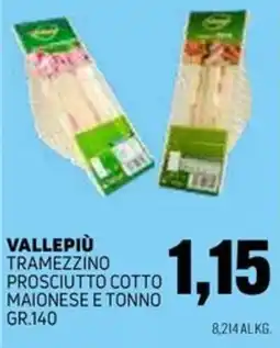 Emporio Amato Vallepiù tramezzino prosciutto cotto maionese e tonno offerta