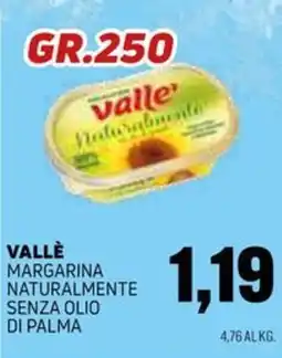Emporio Amato Vallè margarina naturalmente senza olio di palma offerta