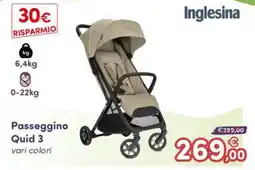 B di Bimbi Inglesina Passeggino Quid 3 offerta