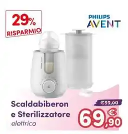 B di Bimbi Philips Avent Scaldabiberon e Sterilizzatore elettrico offerta