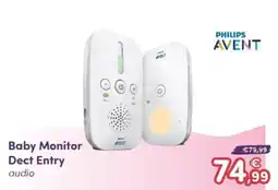 B di Bimbi Baby Monitor Dect Entry audio Philips Avent offerta