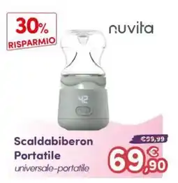 B di Bimbi Scaldabiberon Portatile universale-portatile nuvita offerta