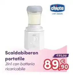 B di Bimbi Scaldabiberon portatile Chicco offerta