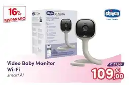 B di Bimbi Video Baby Monitor Wi-Fi smart AI chicco offerta