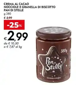 Bennet Crema al cacao nocciole e granella di biscotto Pan di Stelle offerta