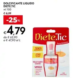Bennet Dolcificante liquido Diete.Tic offerta