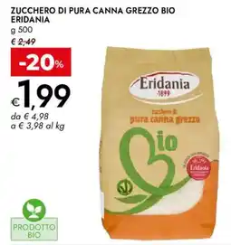Bennet Zucchero di pura canna grezzo bio Eridania offerta