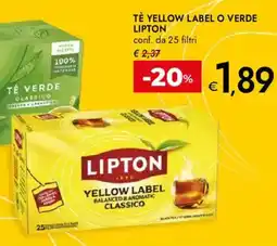 Bennet Lipton tè verde classico offerta