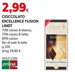 Basko Cioccolato Excellence Fusion Lindt offerta